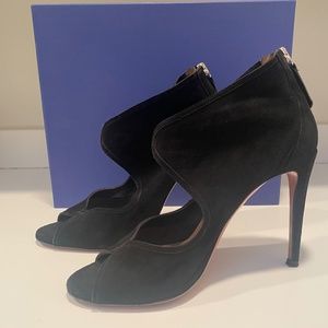 Aquazurra Suede Black Heels